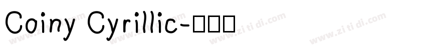 Coiny Cyrillic字体转换